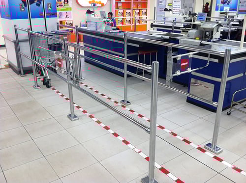 McCue CartStop Guidance Barrier is Better than Barrier Posts and Ropes