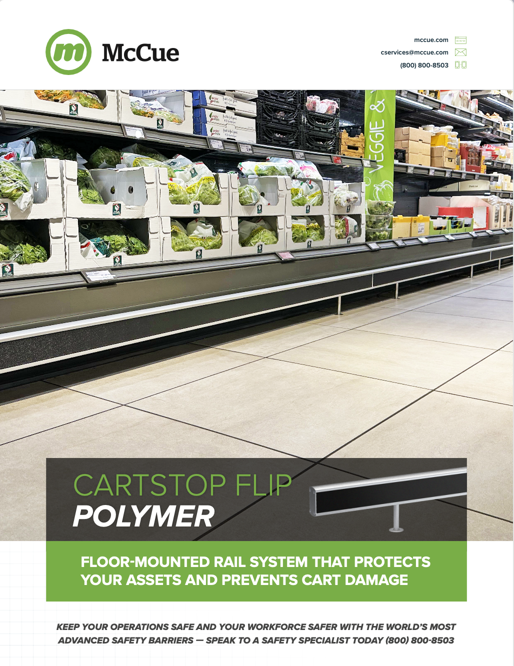McCue Floor Rail Low Level Protection Safety Product Information