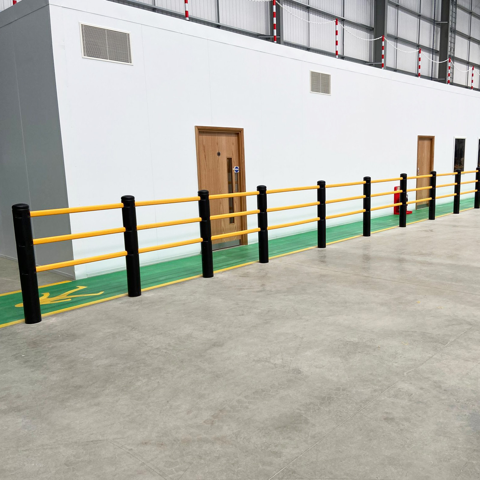 McCue Pedestrian Barrier Safety Protection in Warehouse