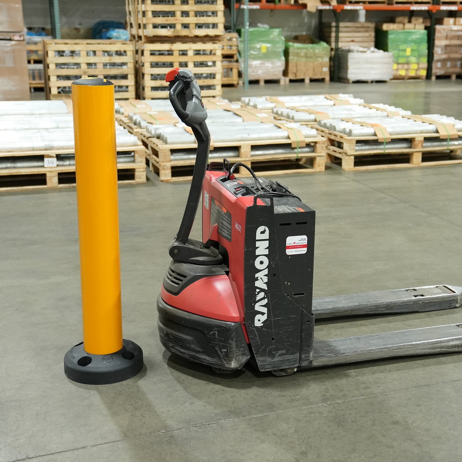 SafeStop Bollard 15 in warehouse