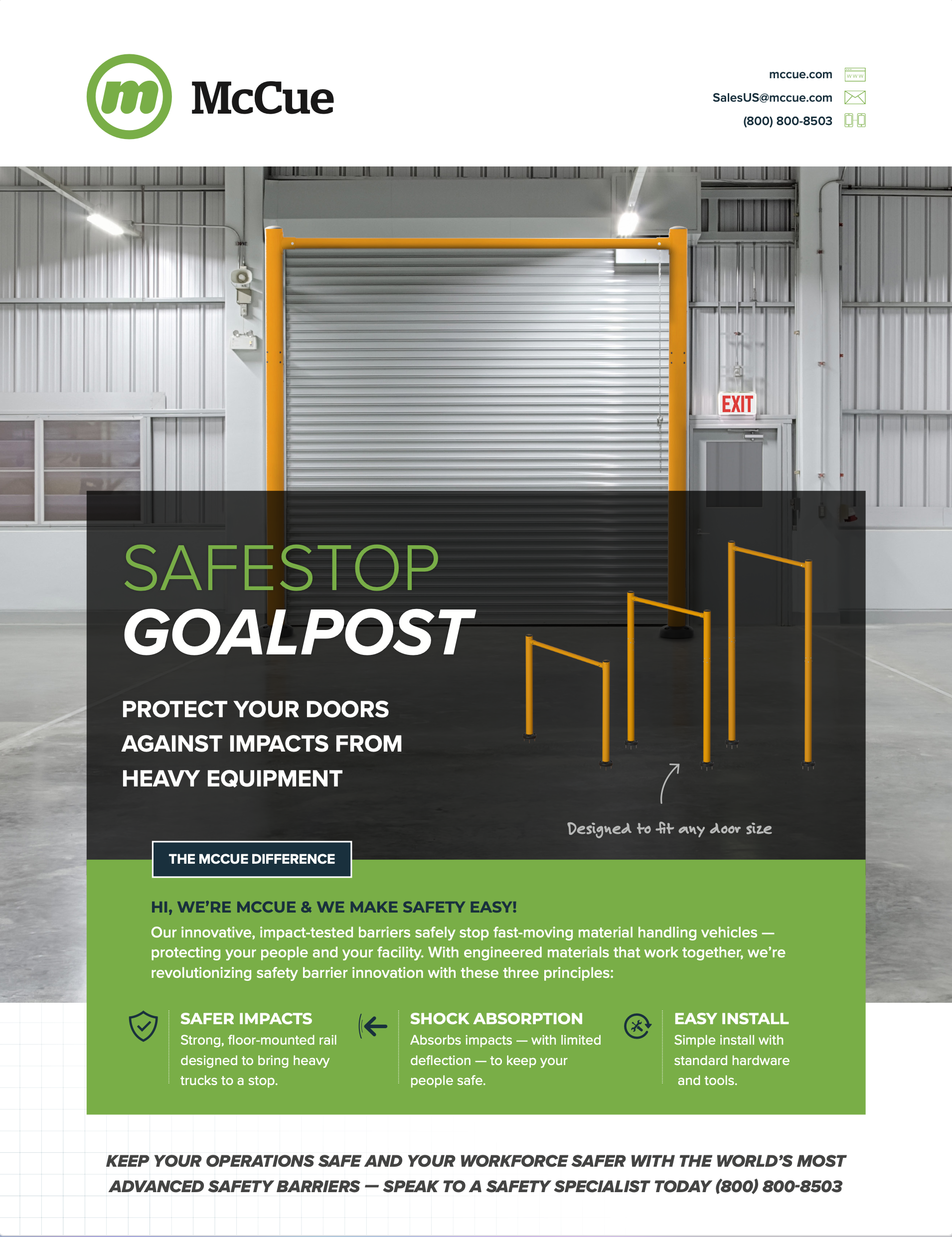SafeStop GoalPost Product Sheet