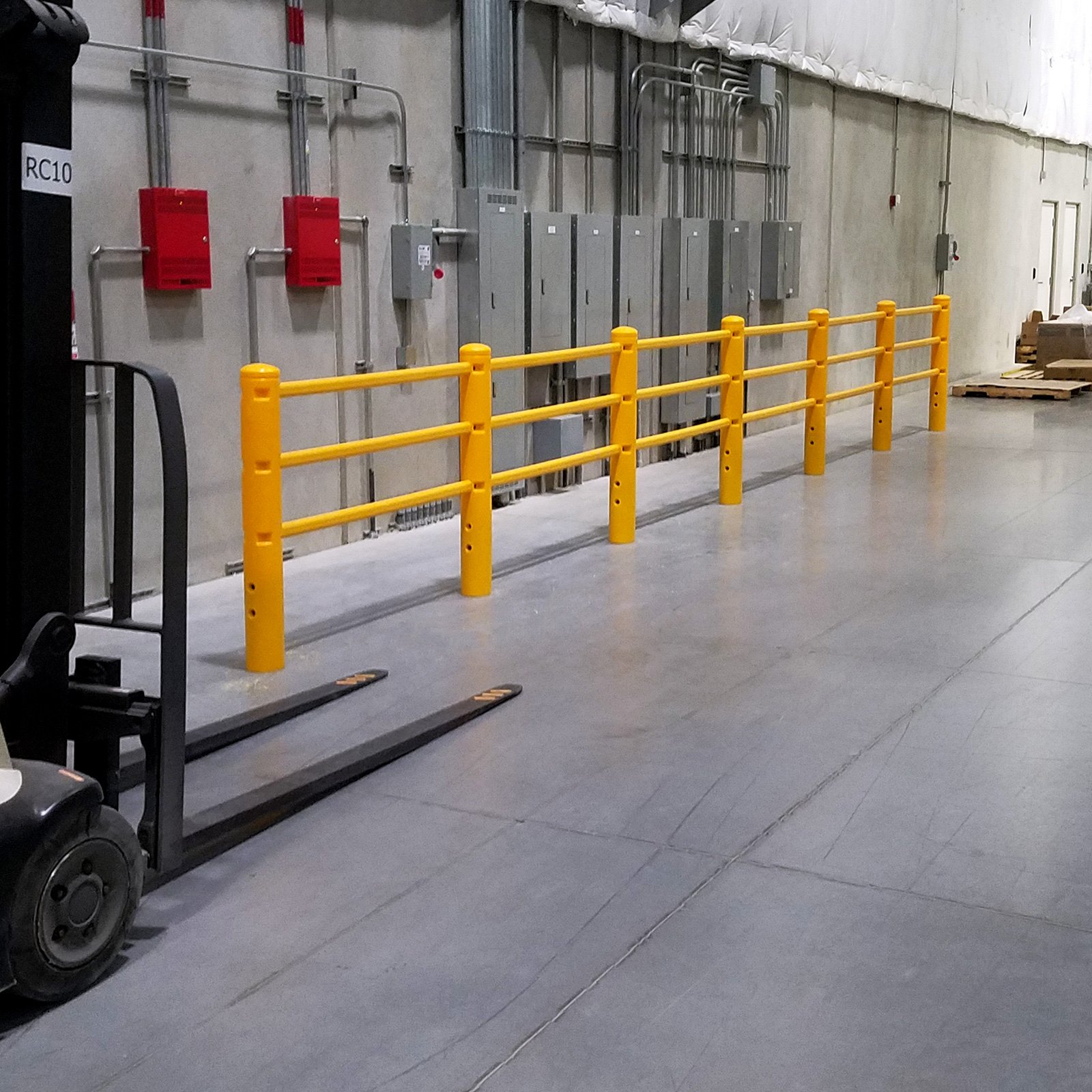 SafeStop PedestrianBarrier in warehouse