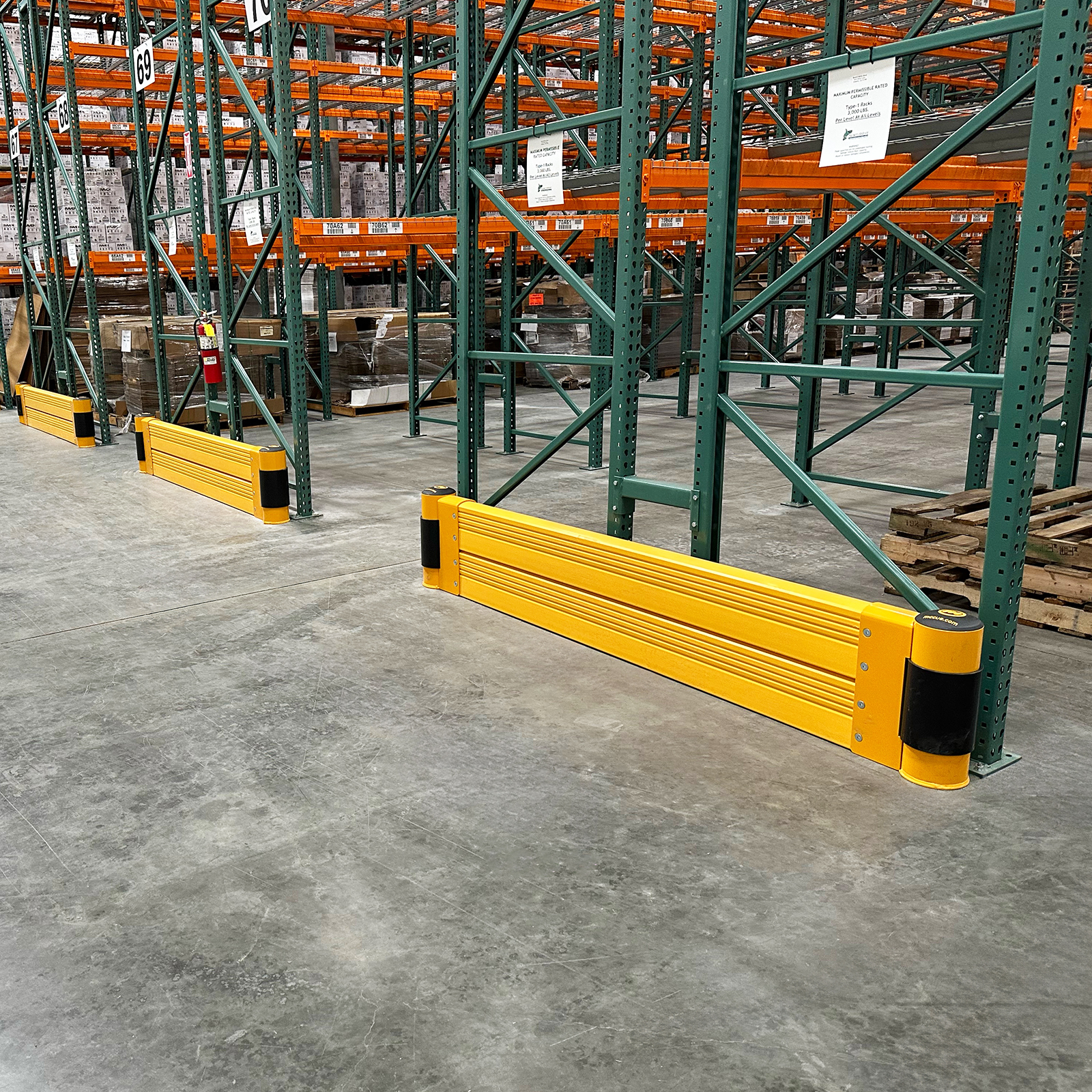 SafeStop RackEnd Protector Double In Warehouse