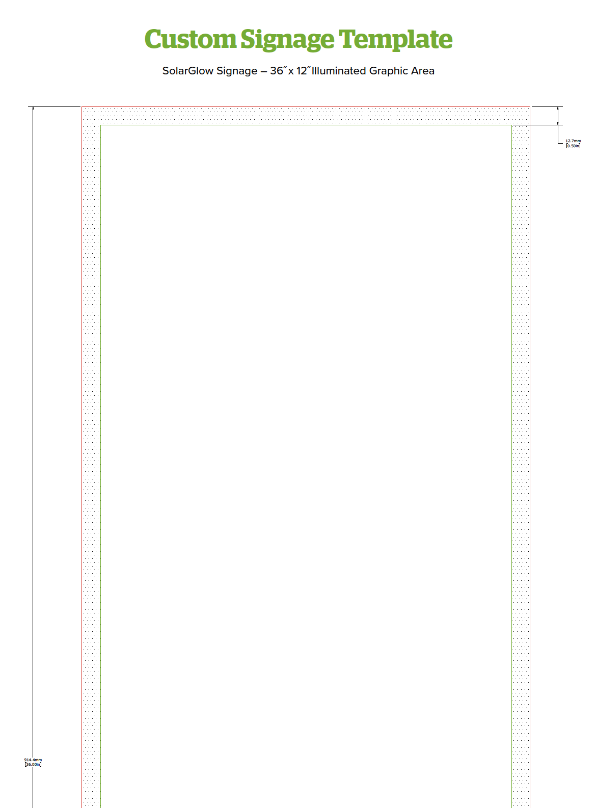 SolarGlow Custom Signage Template