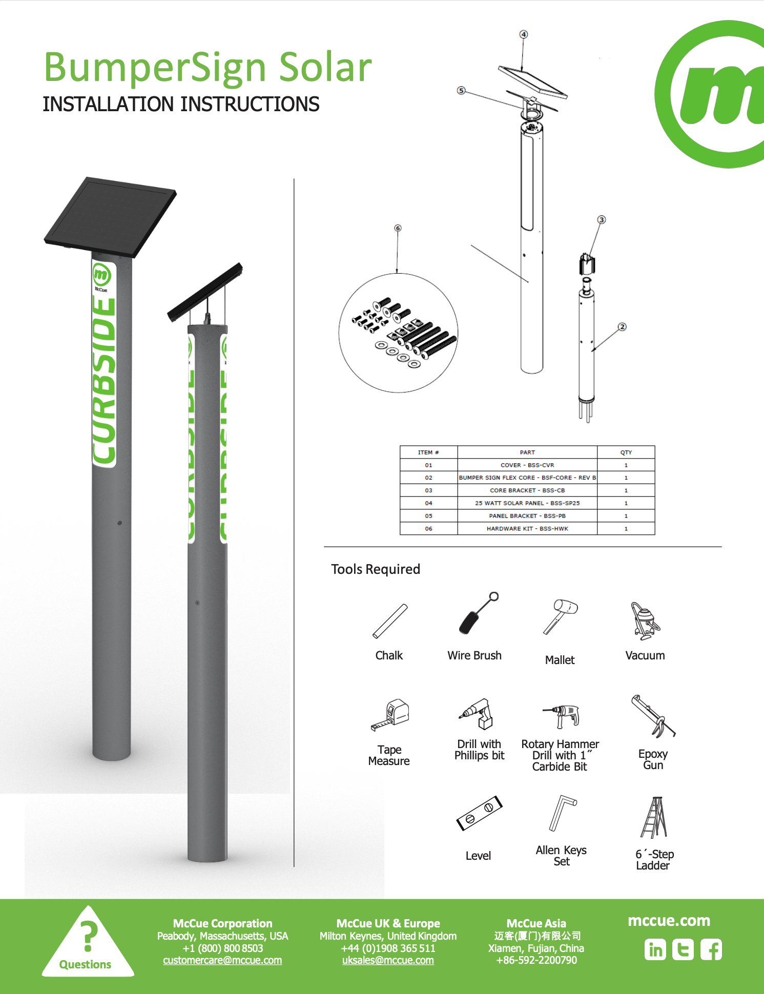 BumperSign Solar Installation Instructions