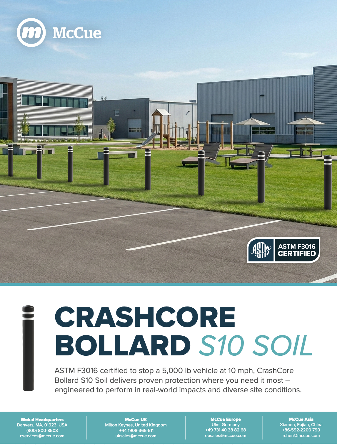 CrashCore Bollard S10 Soil Product Sheet