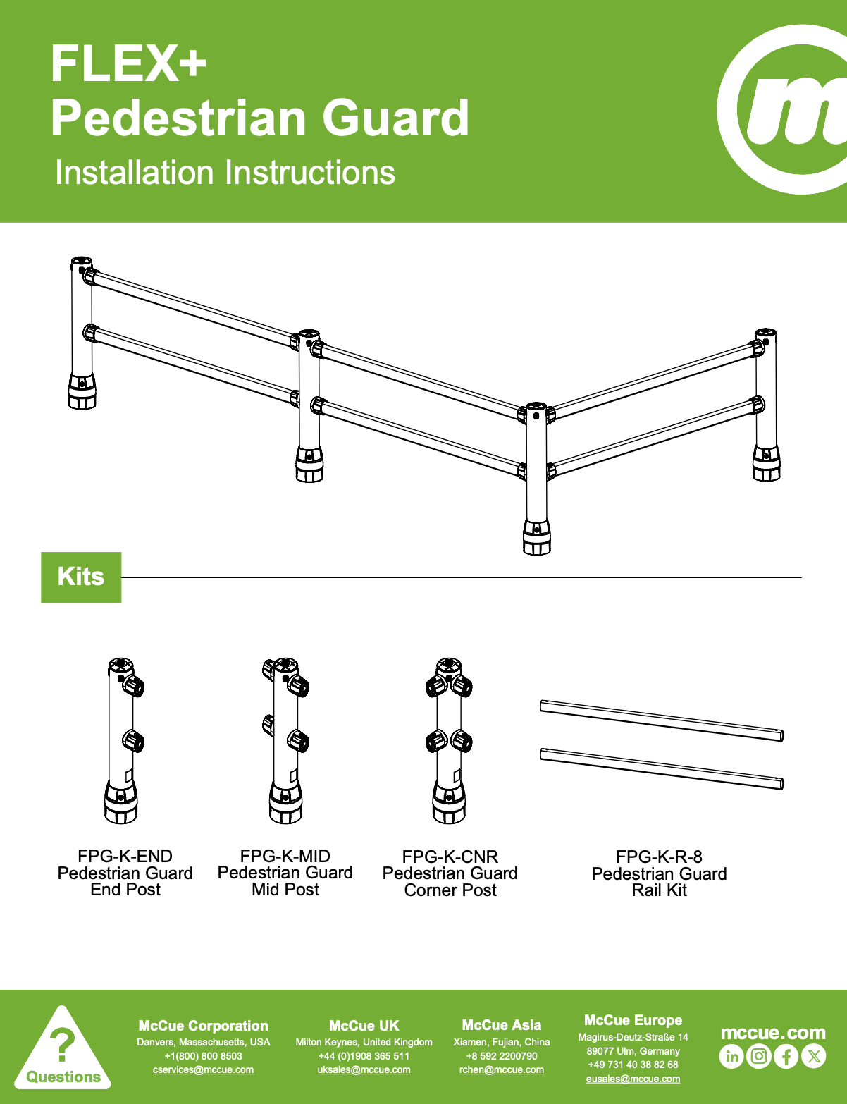 FLEX+ Pedestrian Guard Installation Instructions
