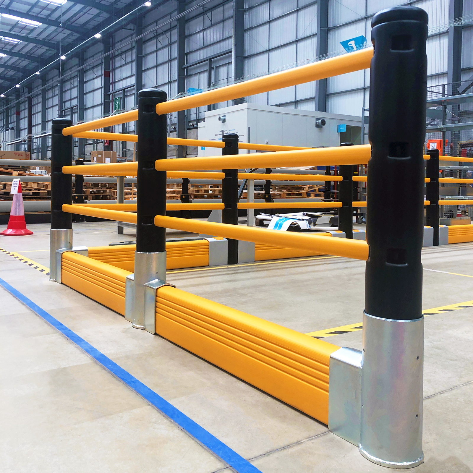 Picture of Pedestrian with CrashBarrier PLUS