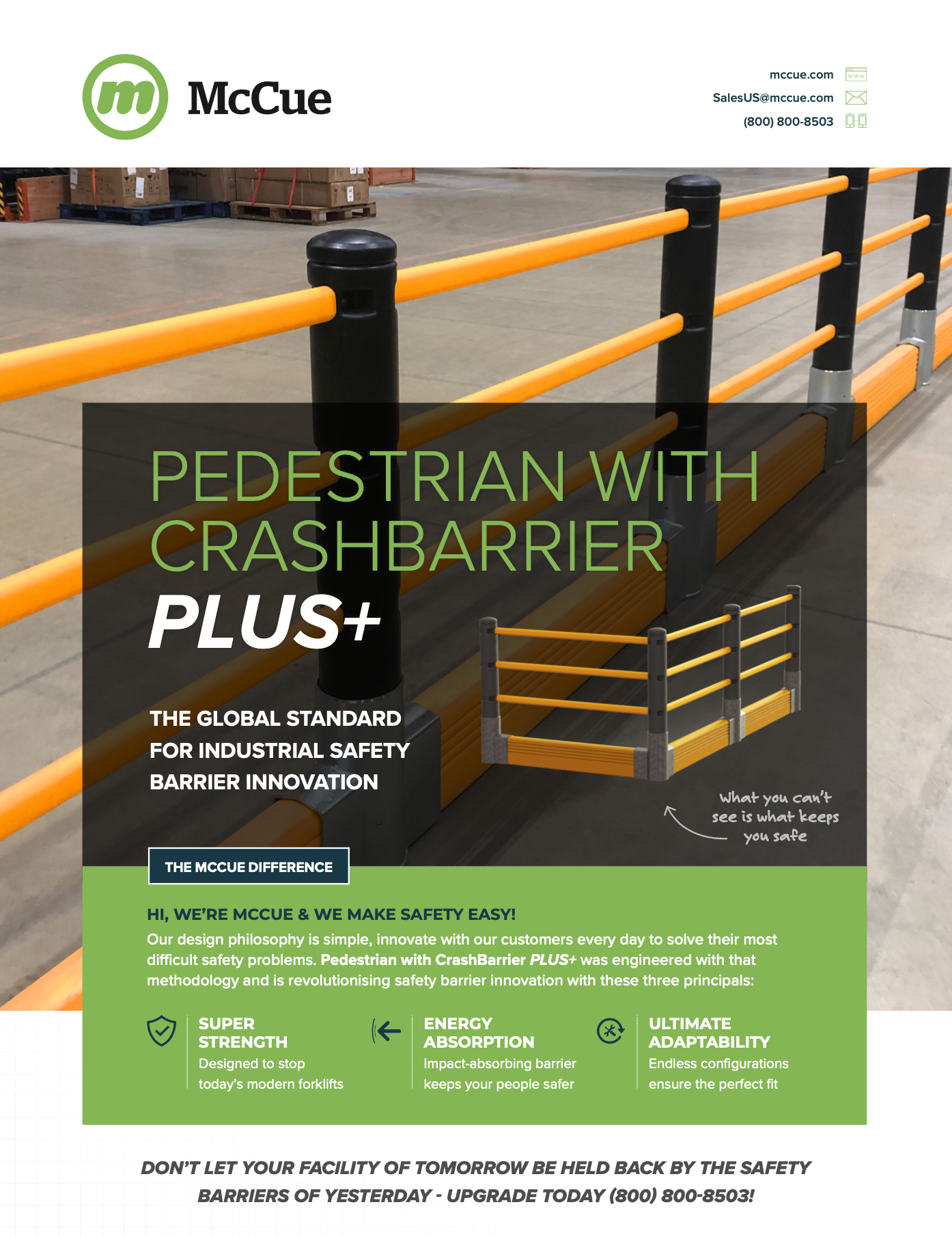 Pedestrian with Crash Barrier PLUS+ Installation