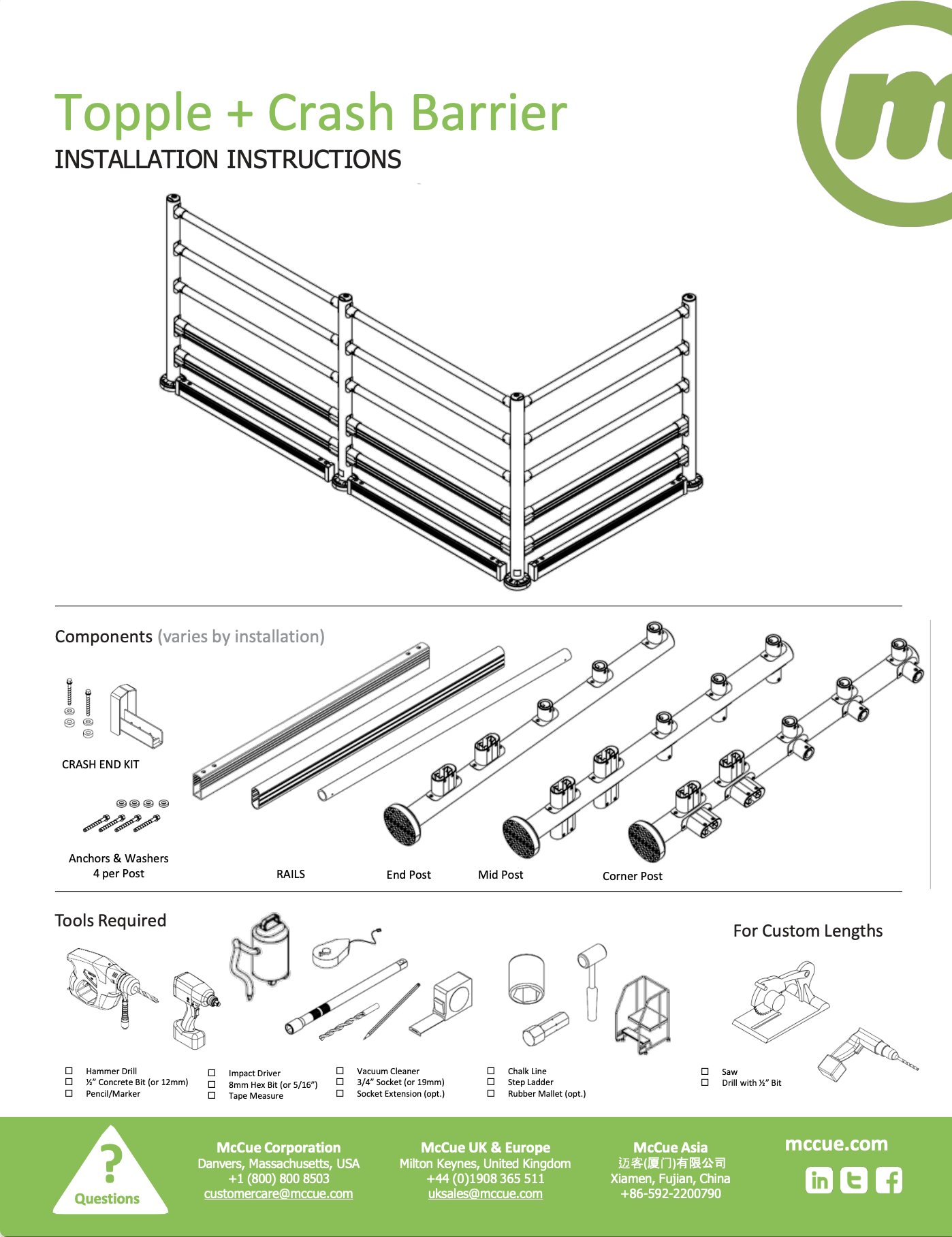 Barrier Installation Instructions