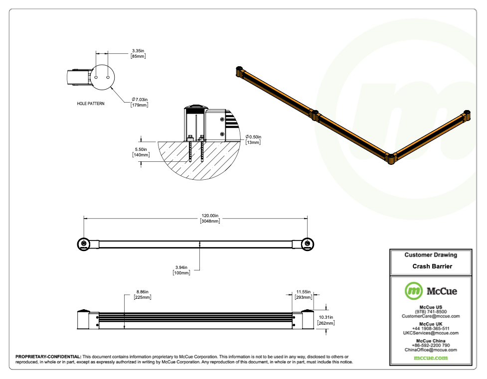 SafeStop GroundBarrier Customer Drawing