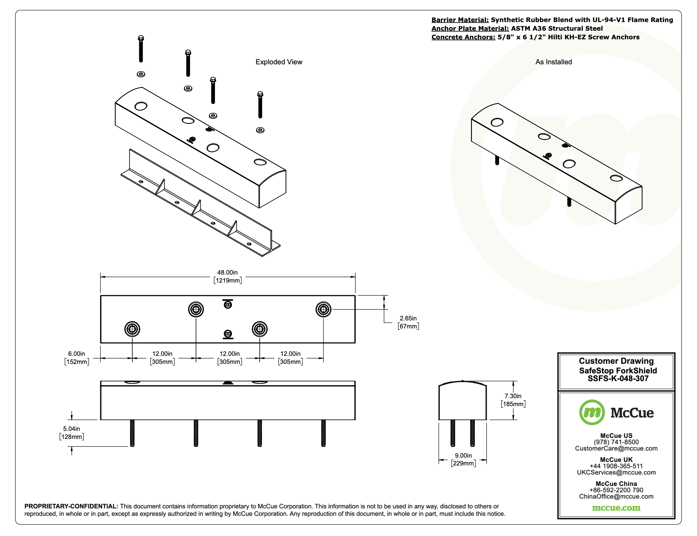 SafeStop-ForkShield Customer Drawing