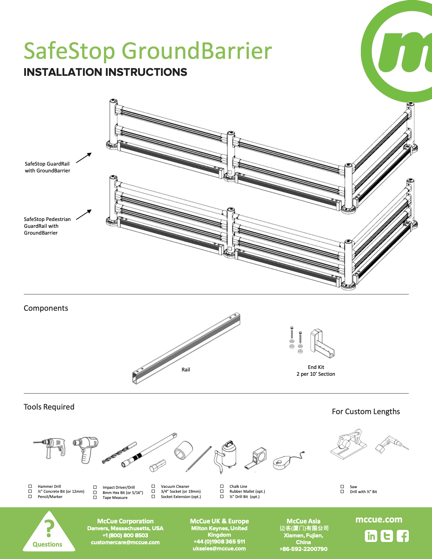 SafeStop GroundBarrier Installation Instructions