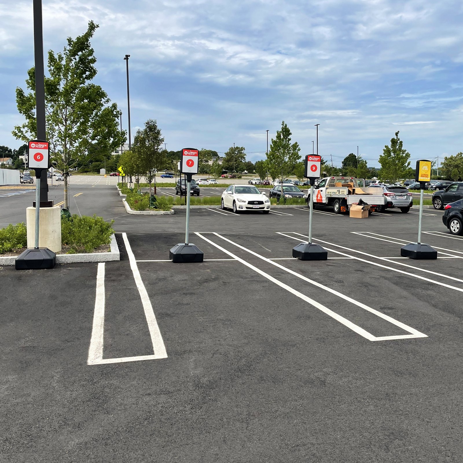 McCue Surface Mounted Parking Lot Sign In Parking Lot