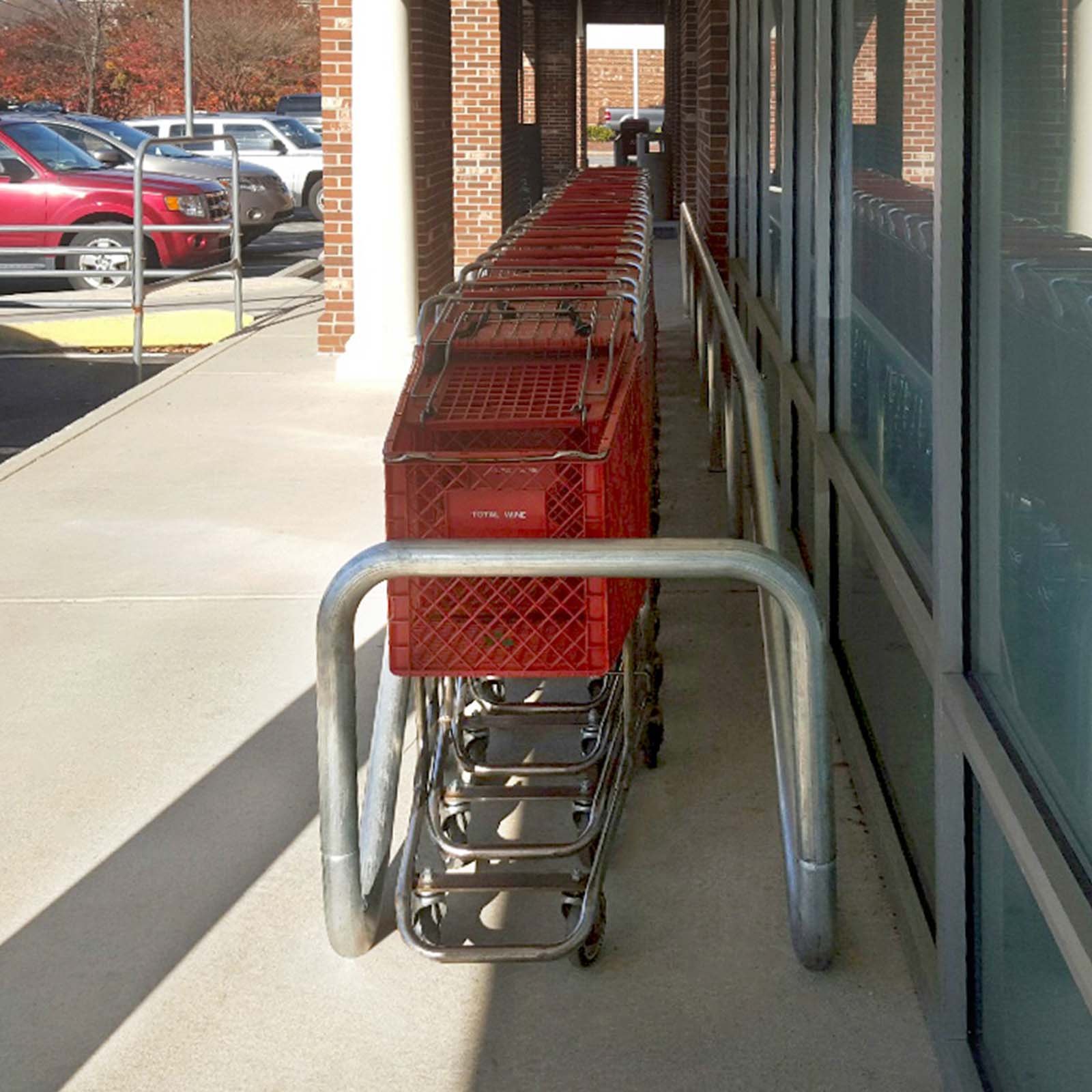 McCue Cart Corral On Sidewalk