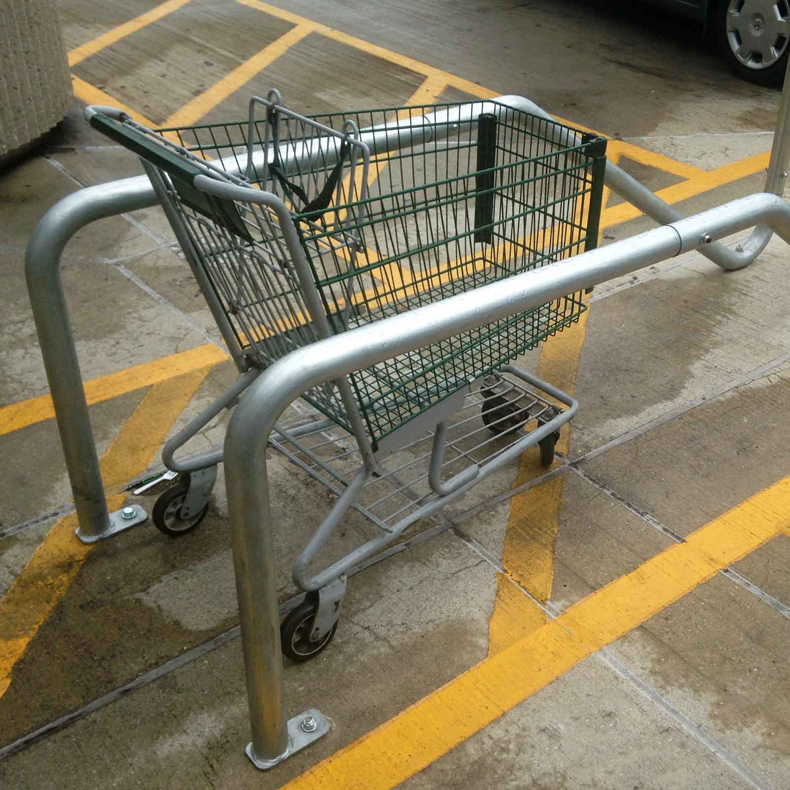 McCue Cart Corral On Sidewalk