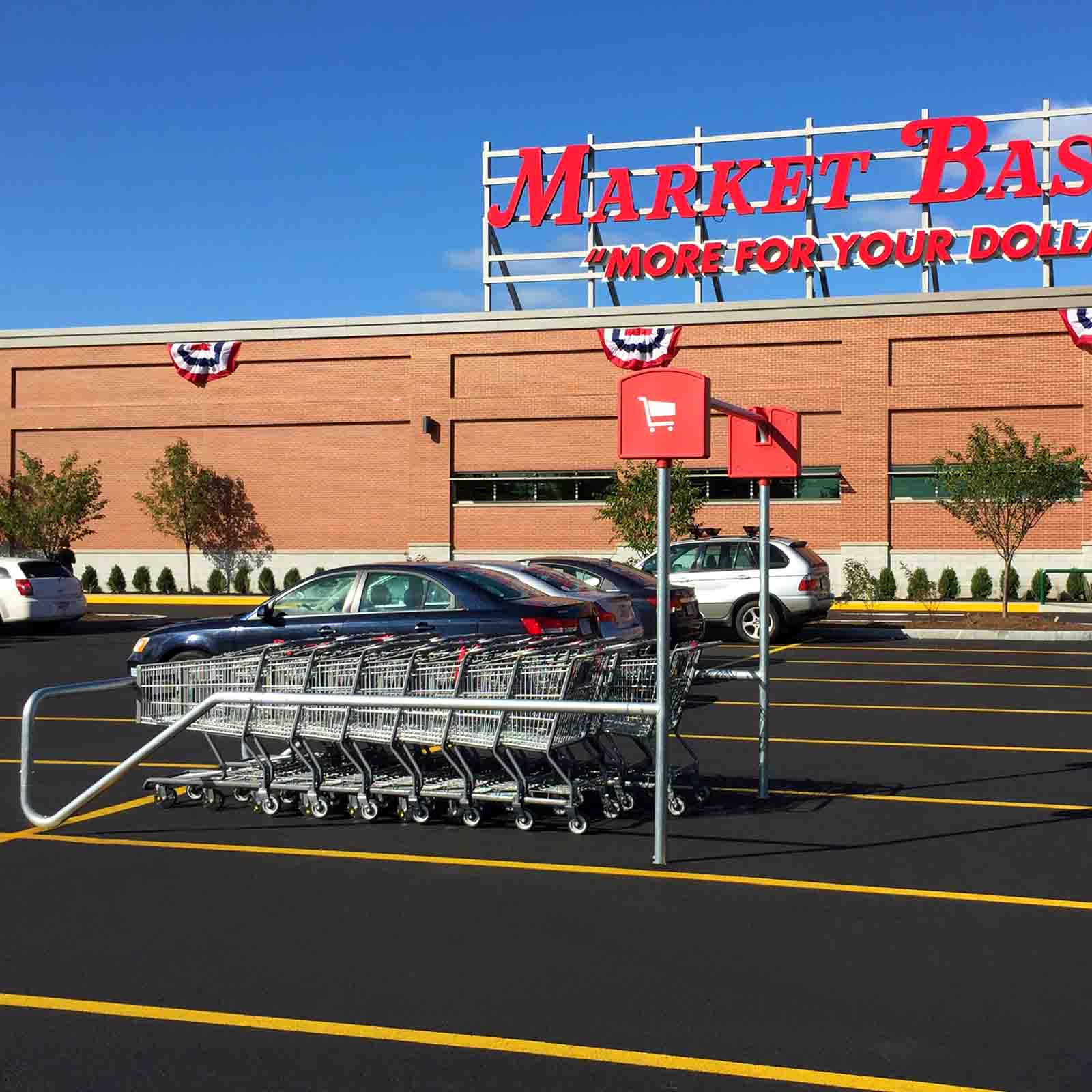 McCue Cart Corral In Parking Lot