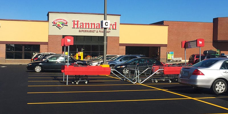 McCue Cart Corral in Parking Lot