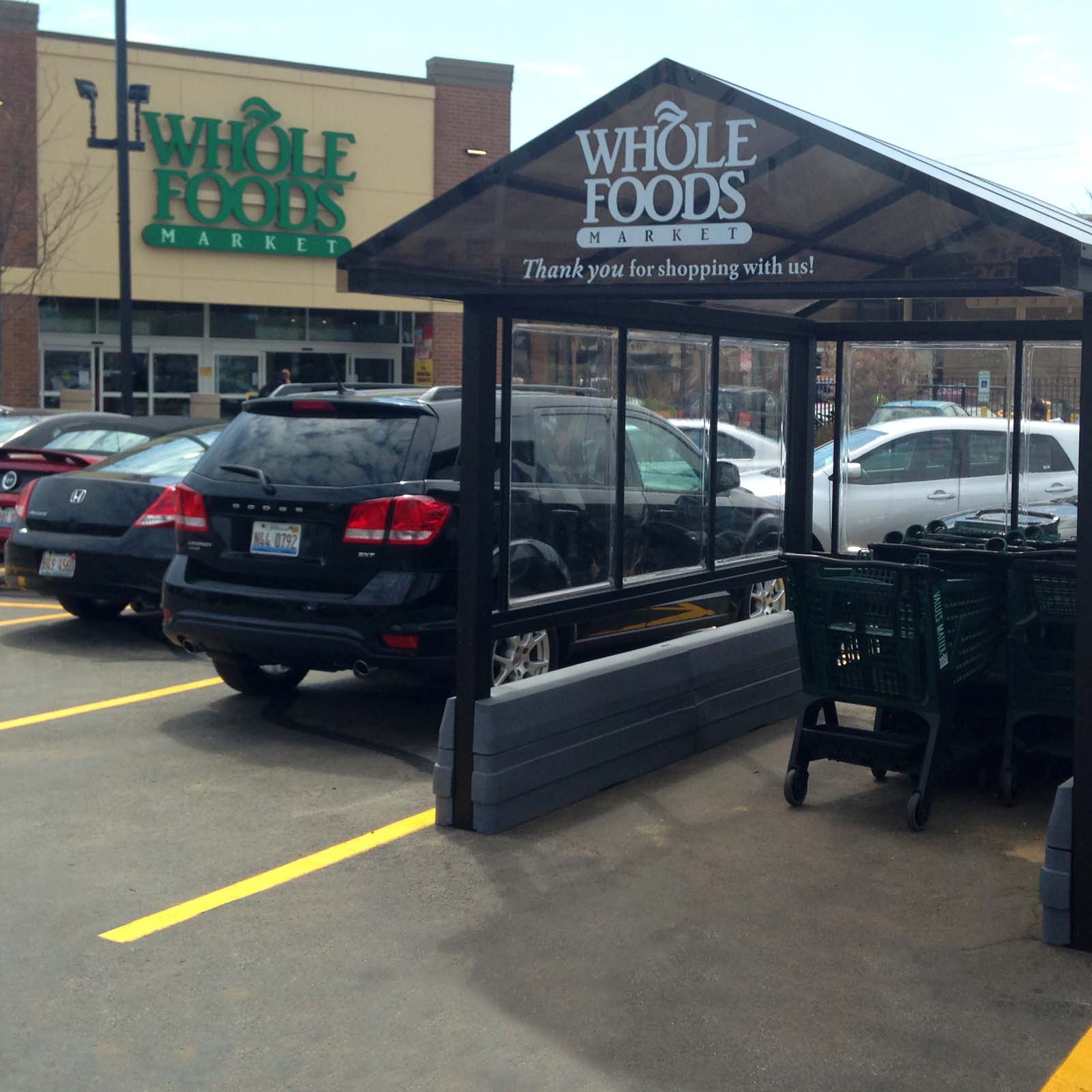 McCue Cart Corral In Parking Lot