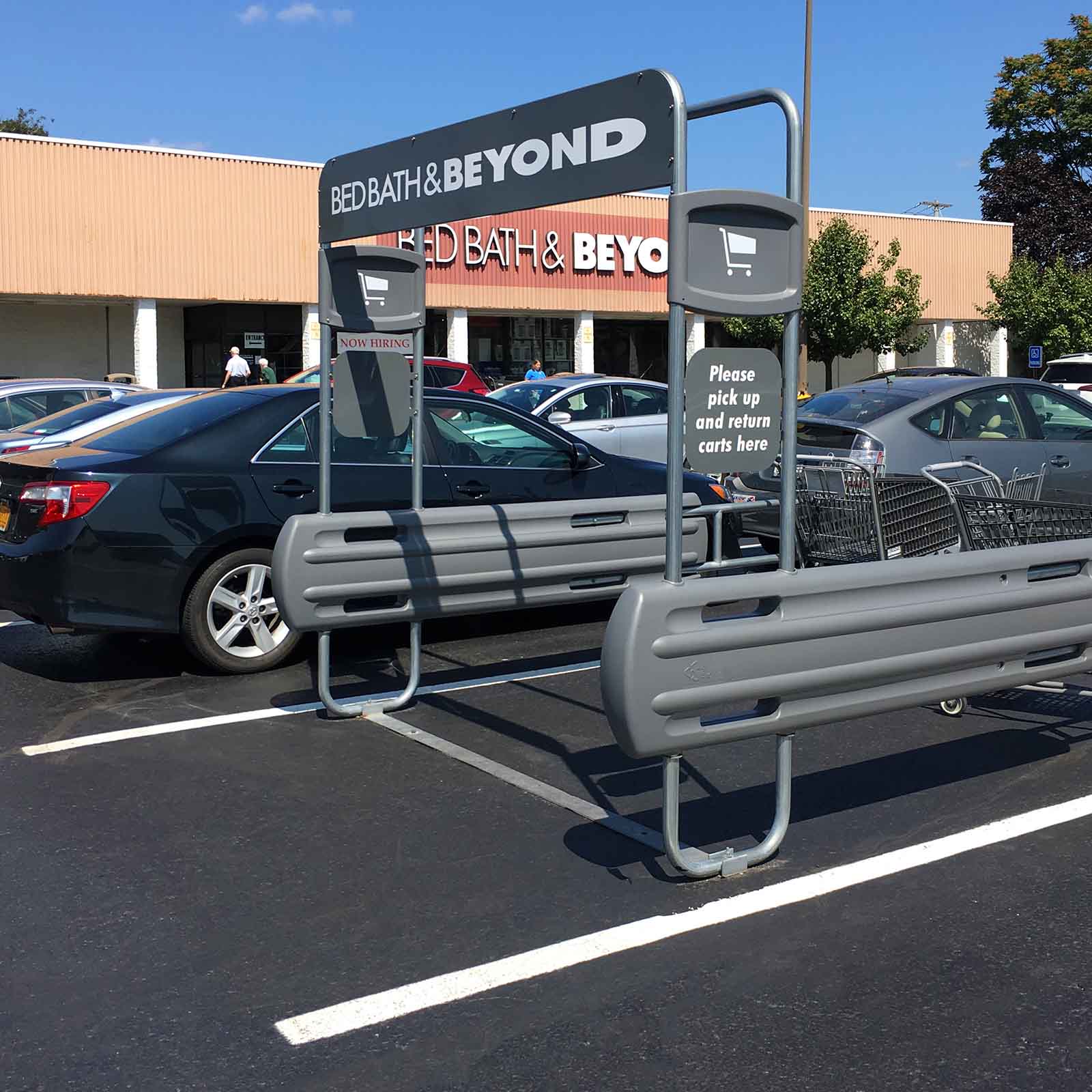 McCue Cart Corral In Parking Lot