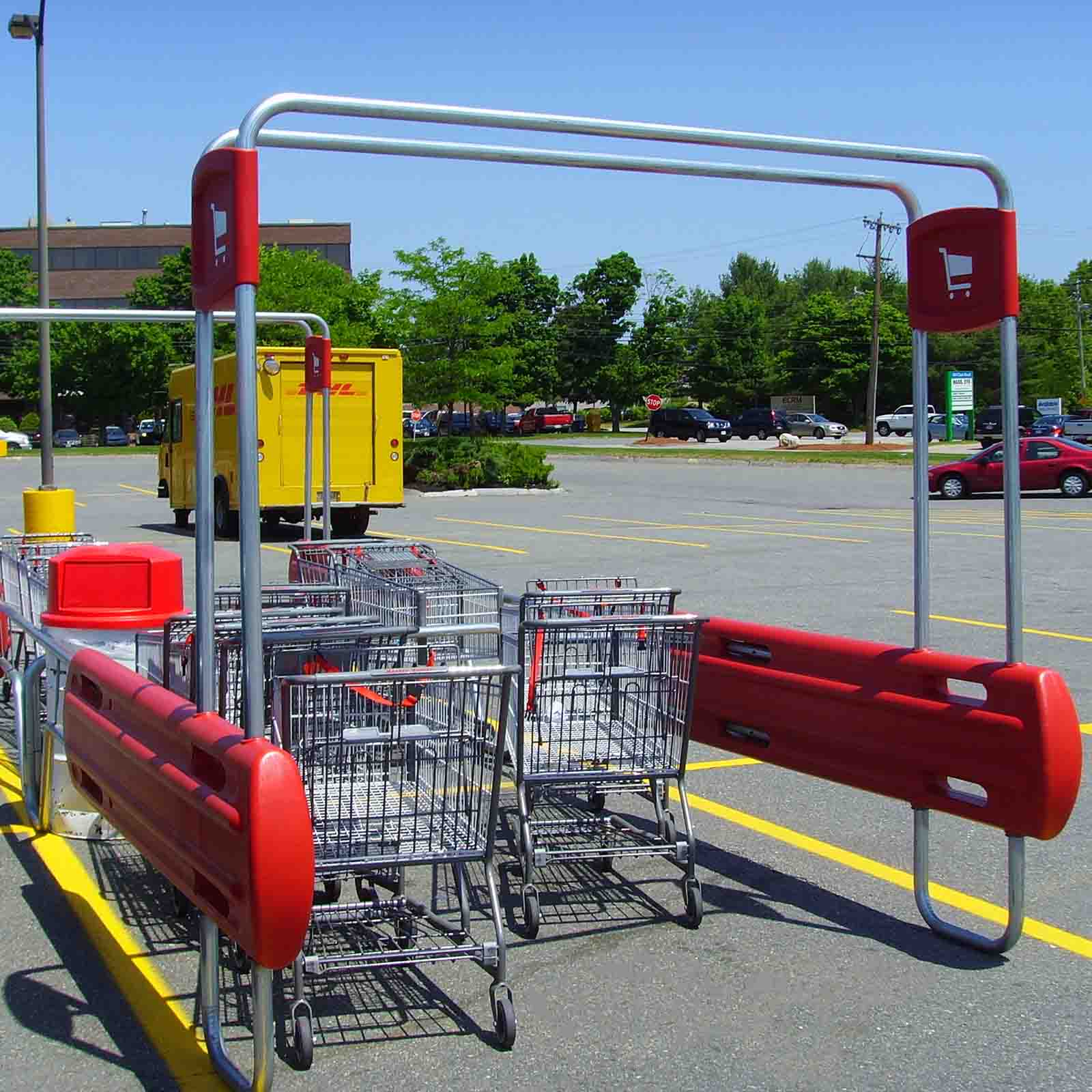 McCue Cart Corral In Parking Lot