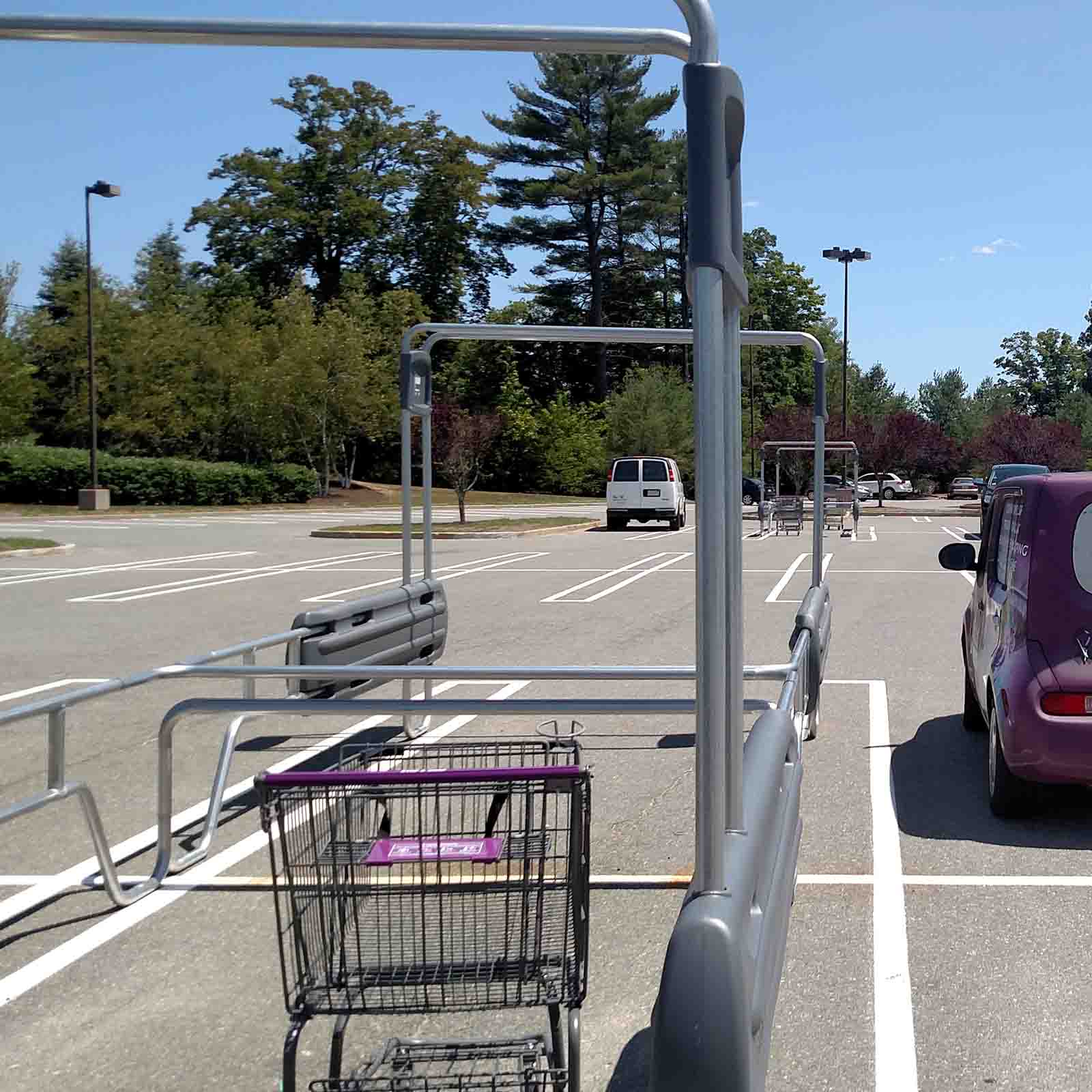 McCue Cart Corral In Parking Lot