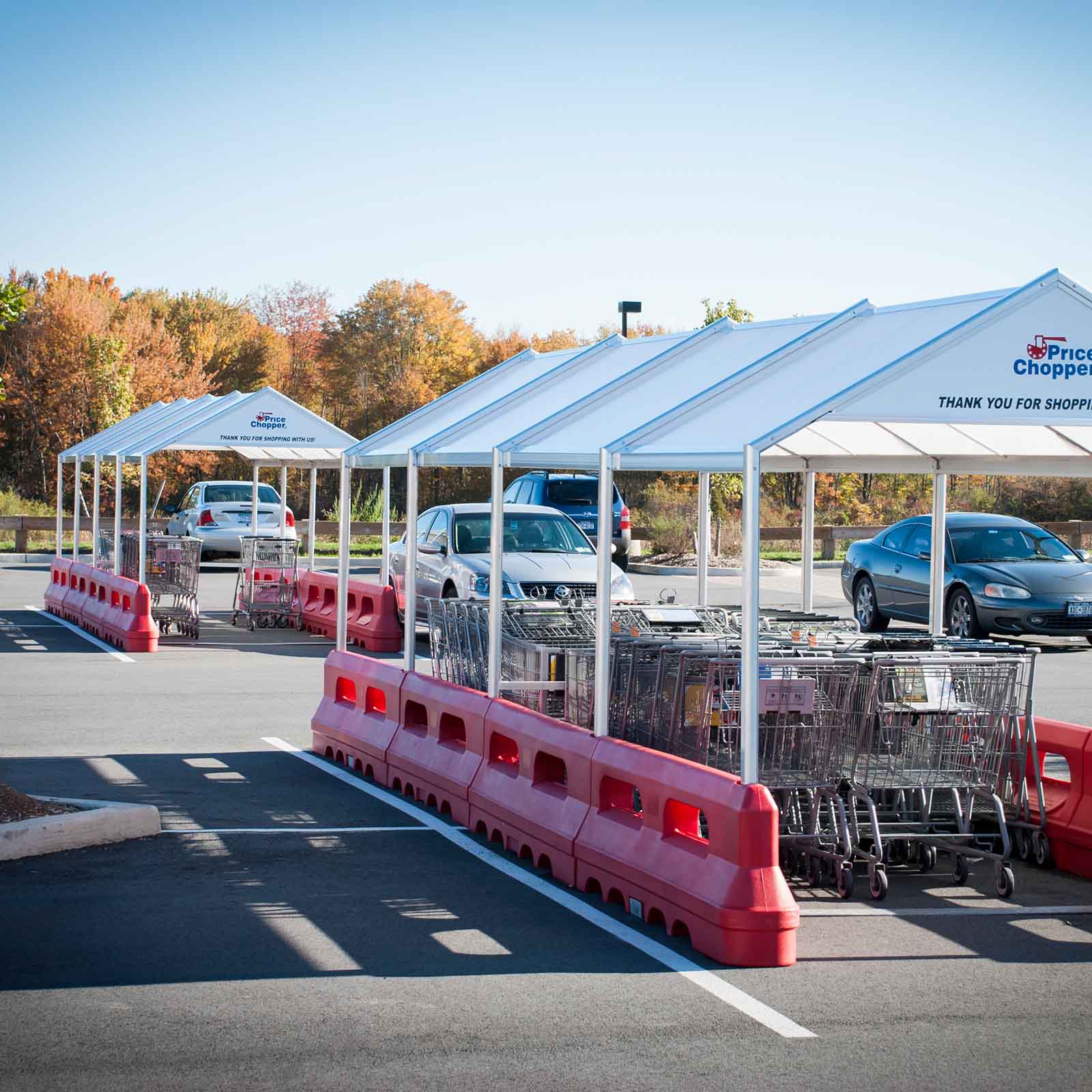 McCue Cart Corral In Parking Lot