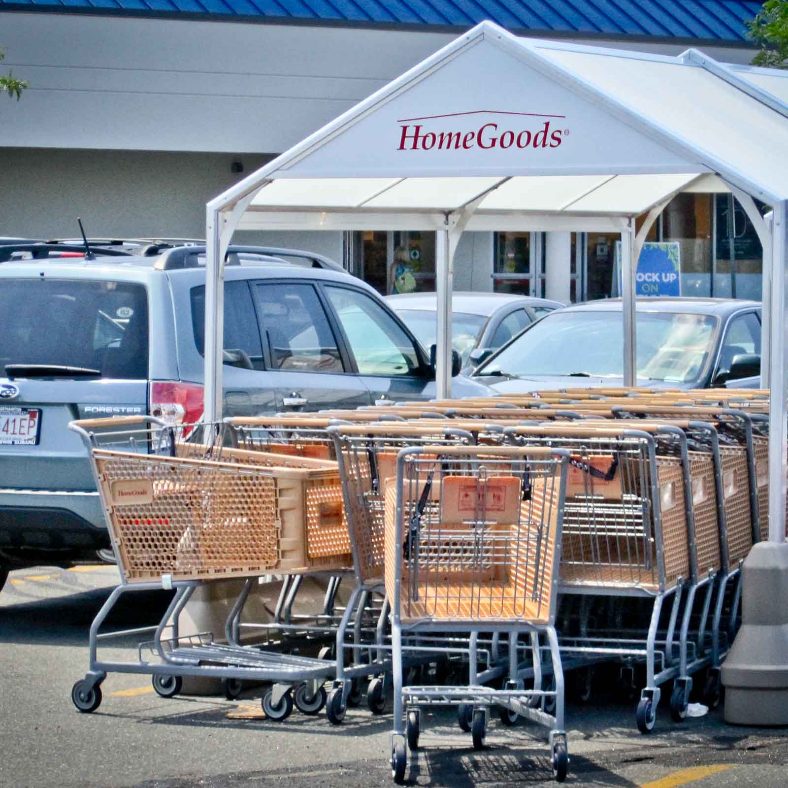 McCue Cart Corral In Parking Lot