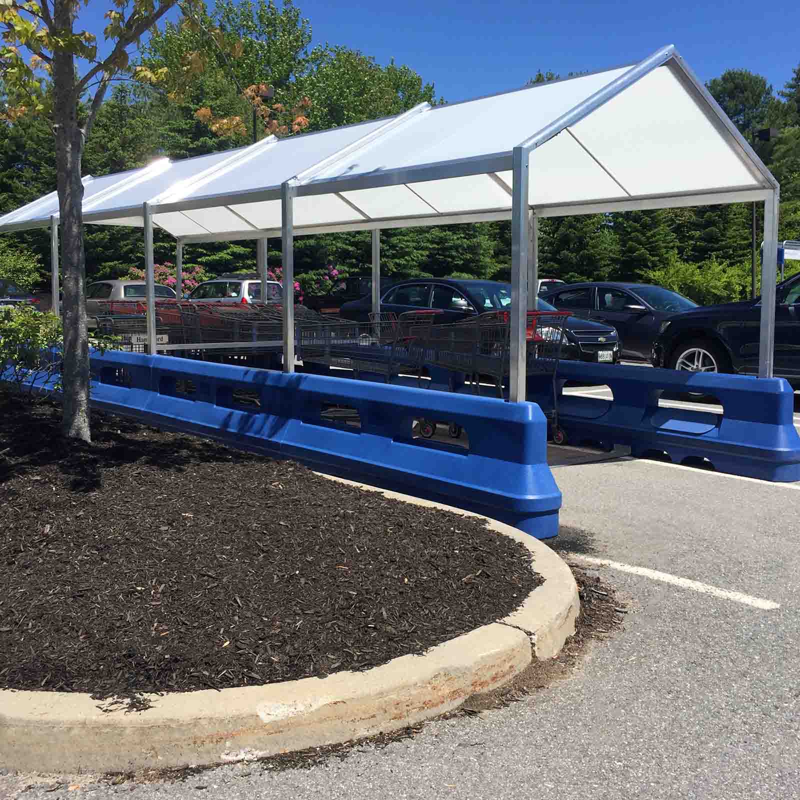 McCue Cart Corral In Parking Lot