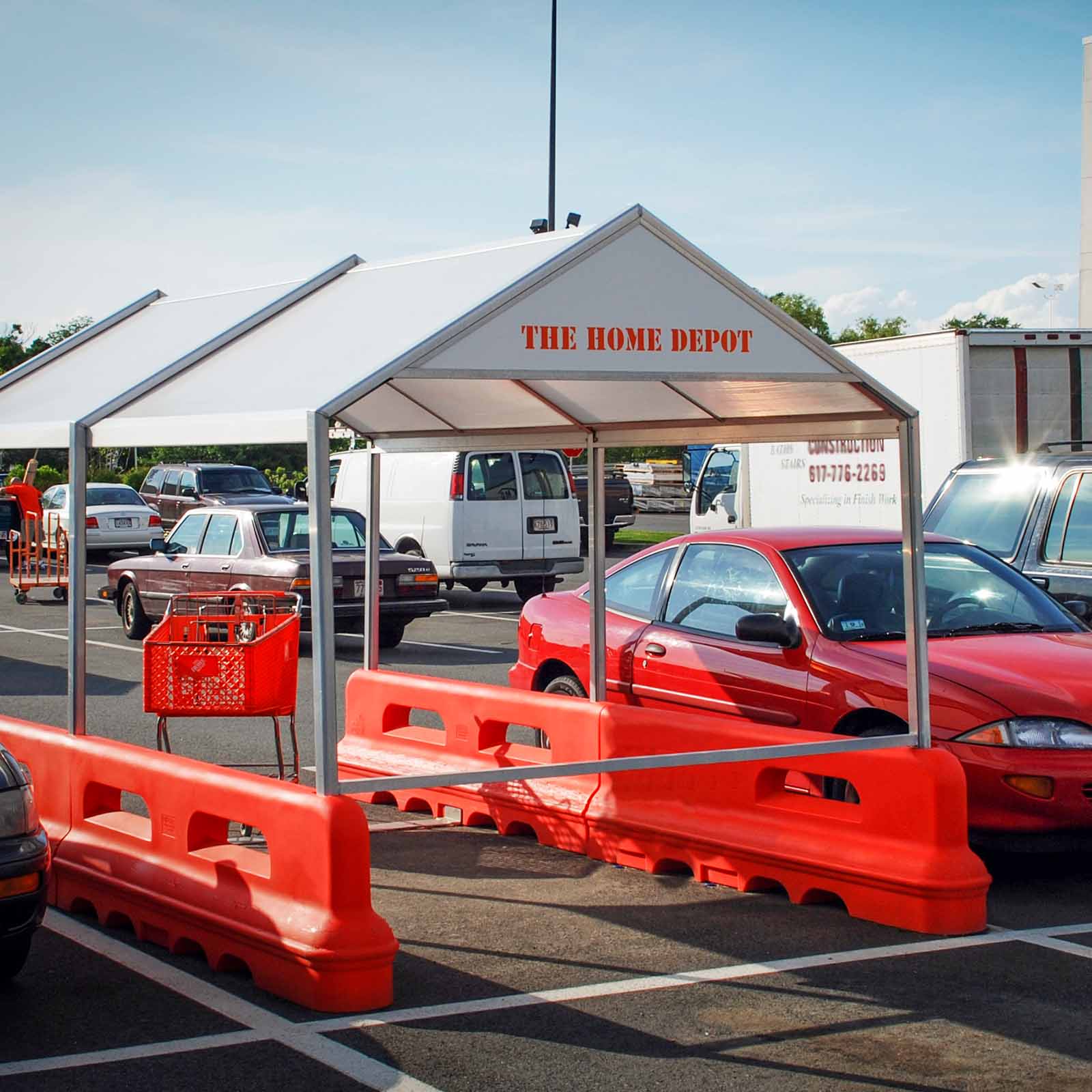 McCue Cart Corral In Parking Lot