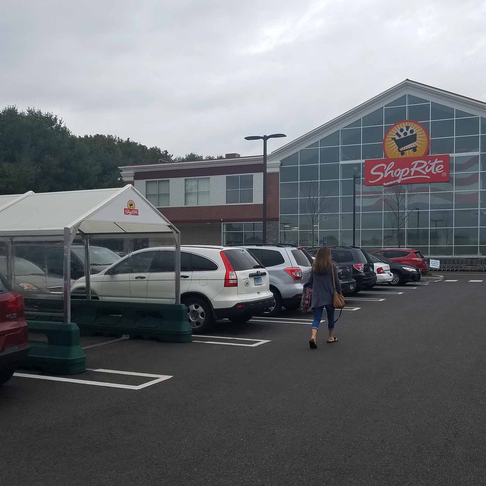 McCue Cart Corral In Parking Lot