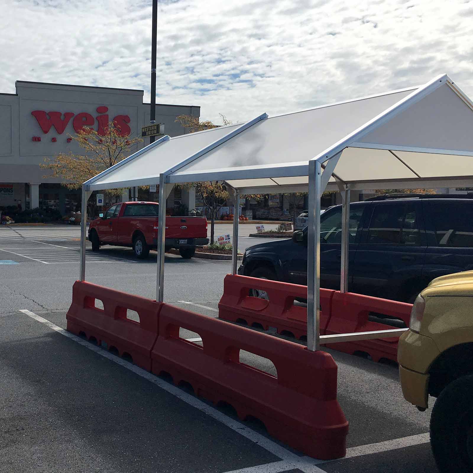 McCue Cart Corral In Parking Lot