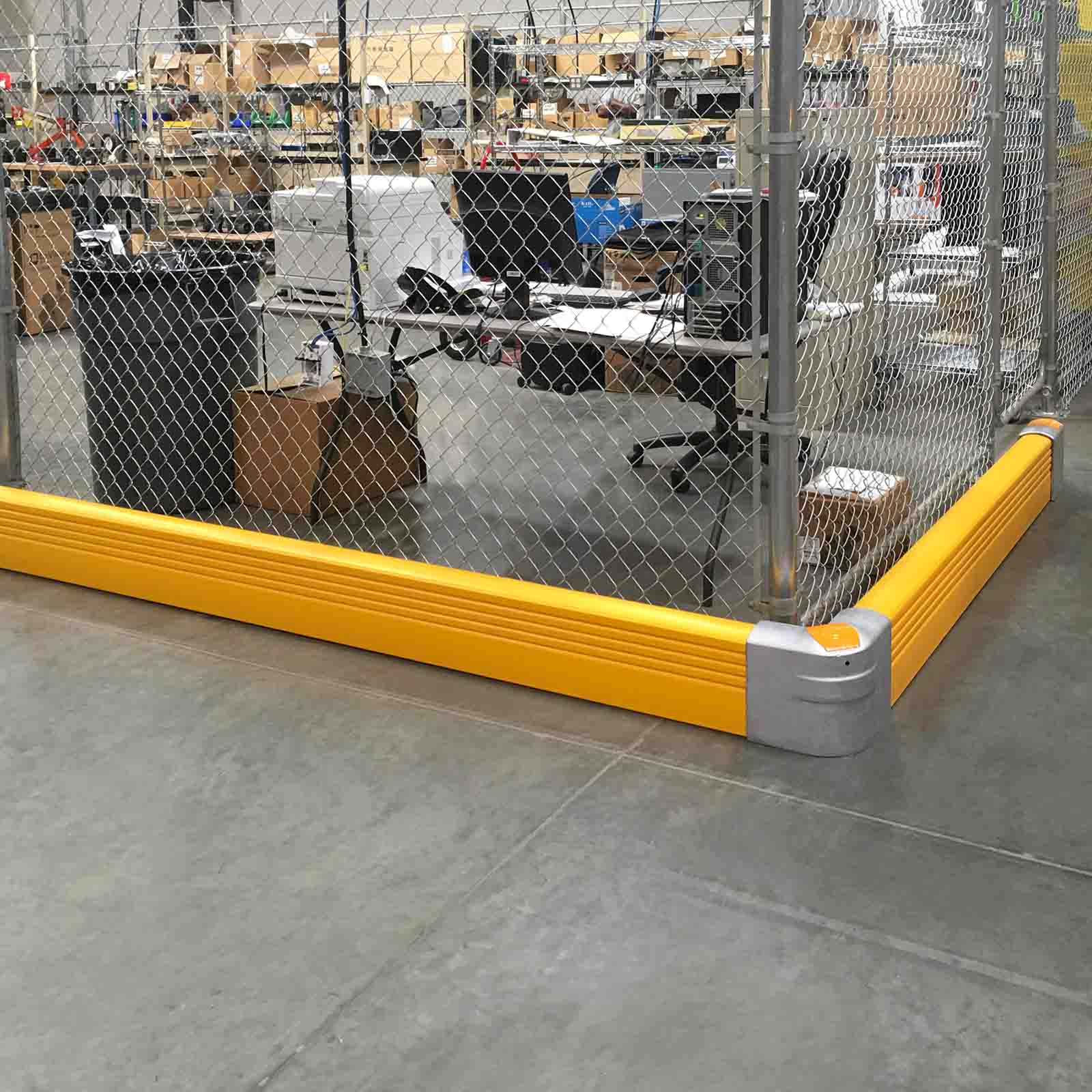 McCue Crash Barrier PLUS Safety Protection in warehouse