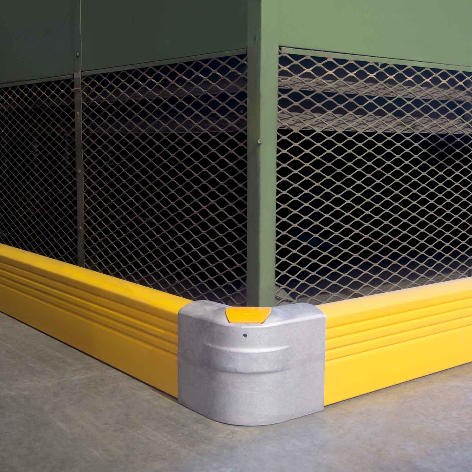 McCue Crash Barrier PLUS Safety Protection in warehouse