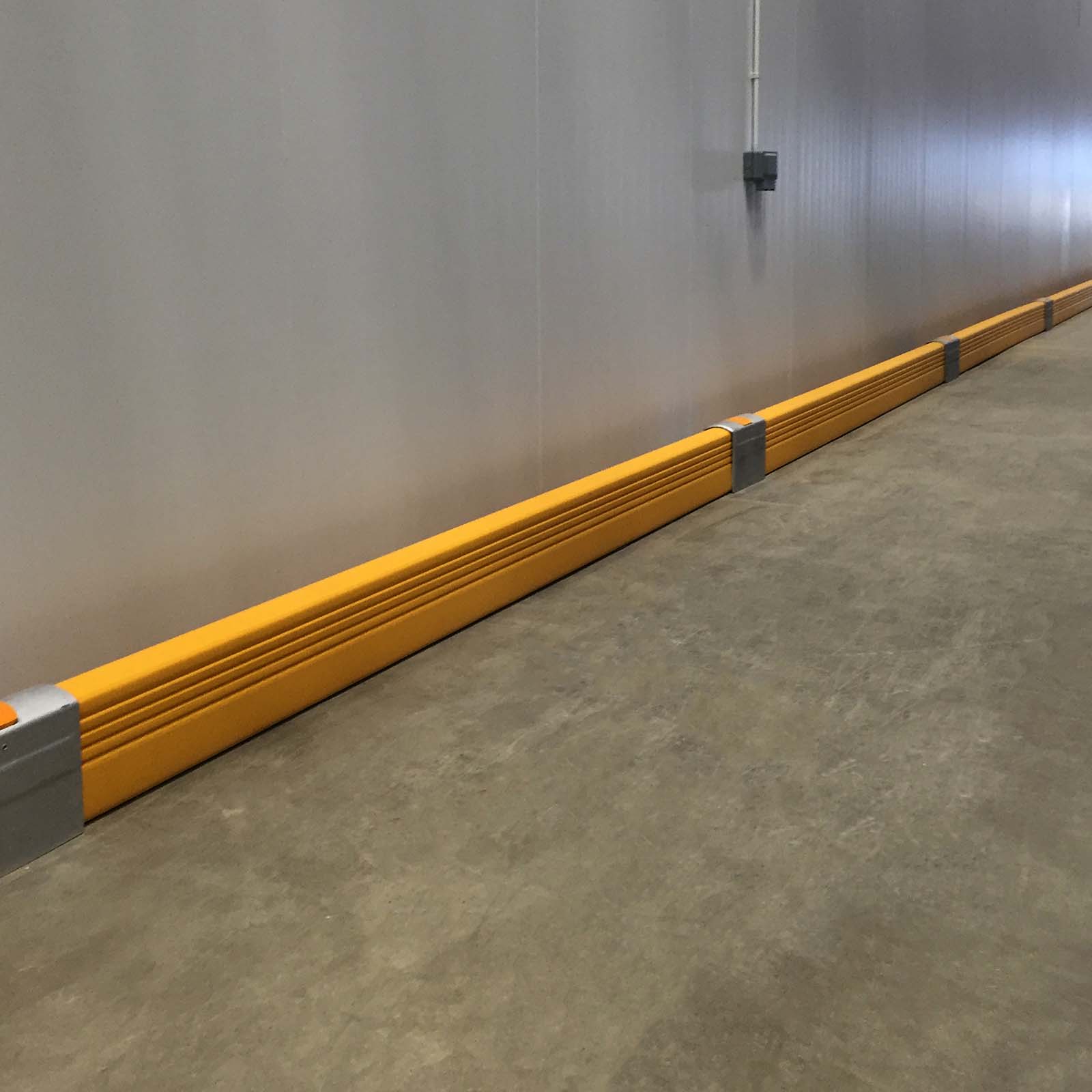 McCue Crash Barrier Safety Protection in warehouse