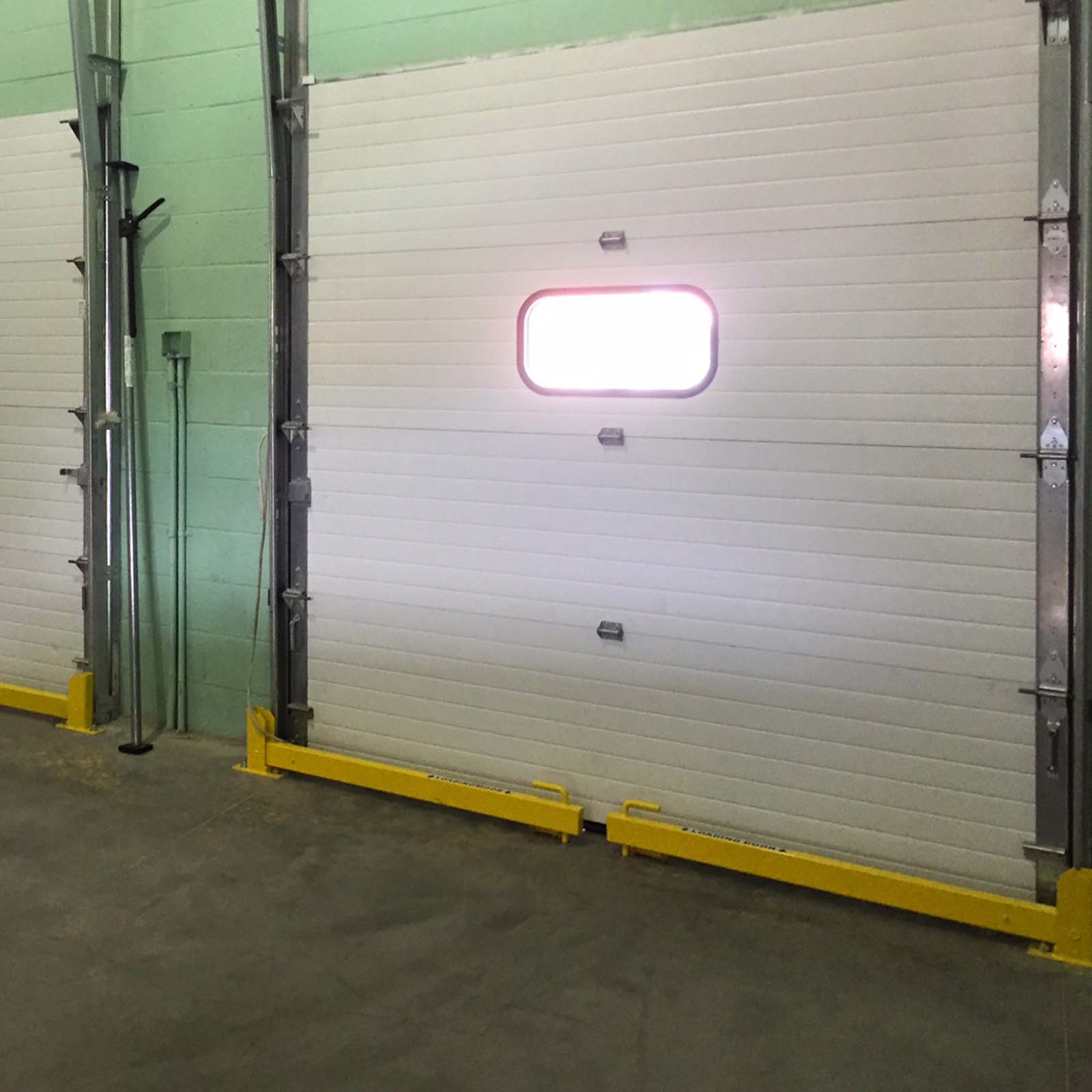 McCue Loading Door Protector infront of Warehouse door