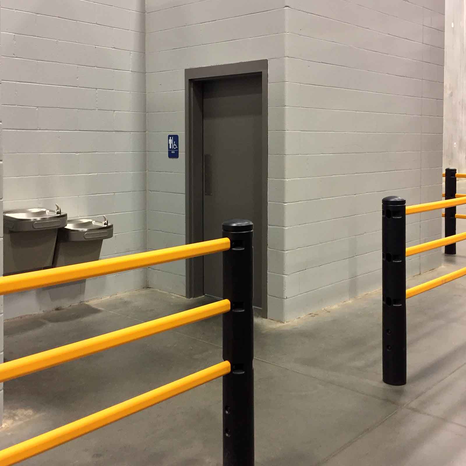 McCue Pedestrian Barrier Safety Protection in Warehouse