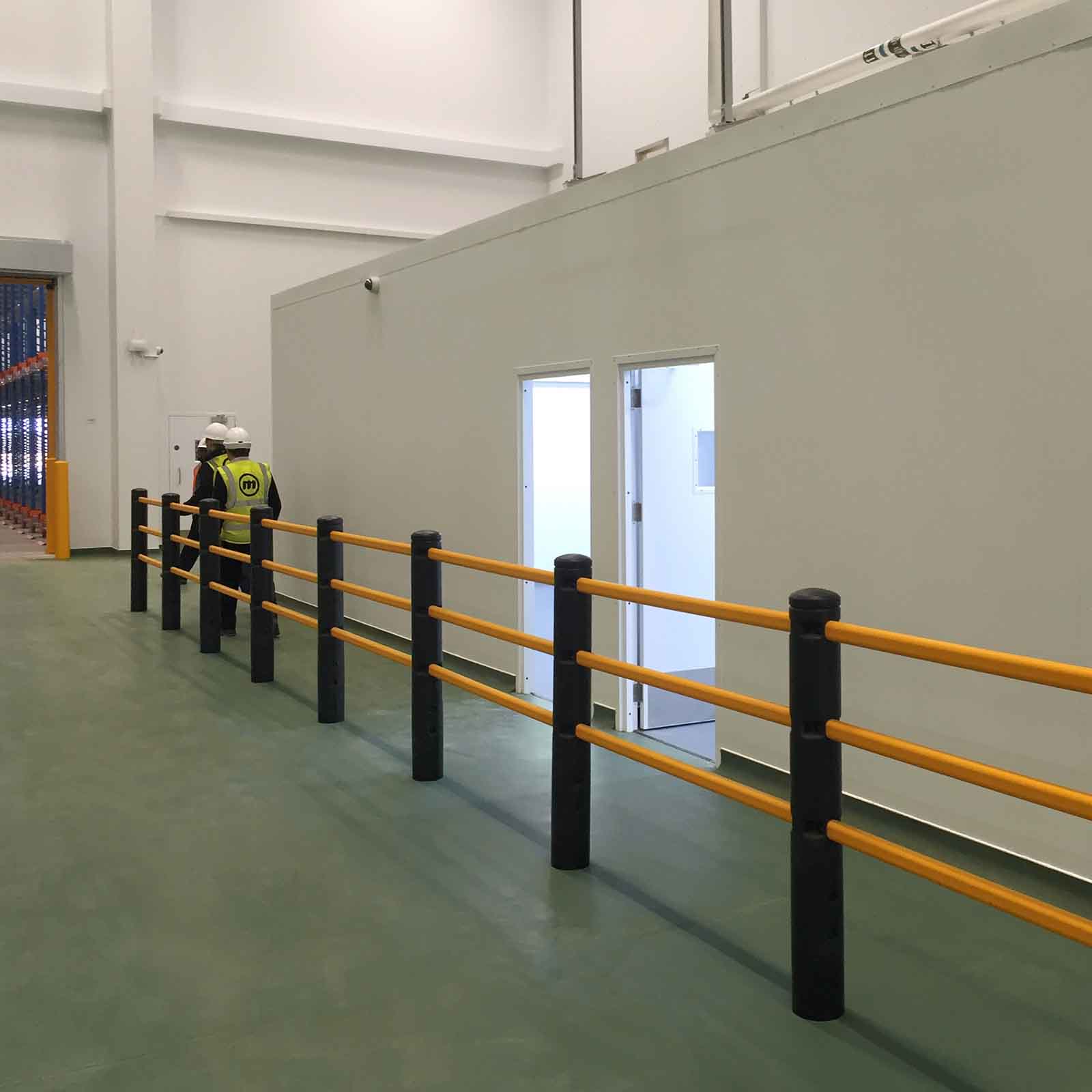 McCue Pedestrian Barrier Safety Protection in Warehouse