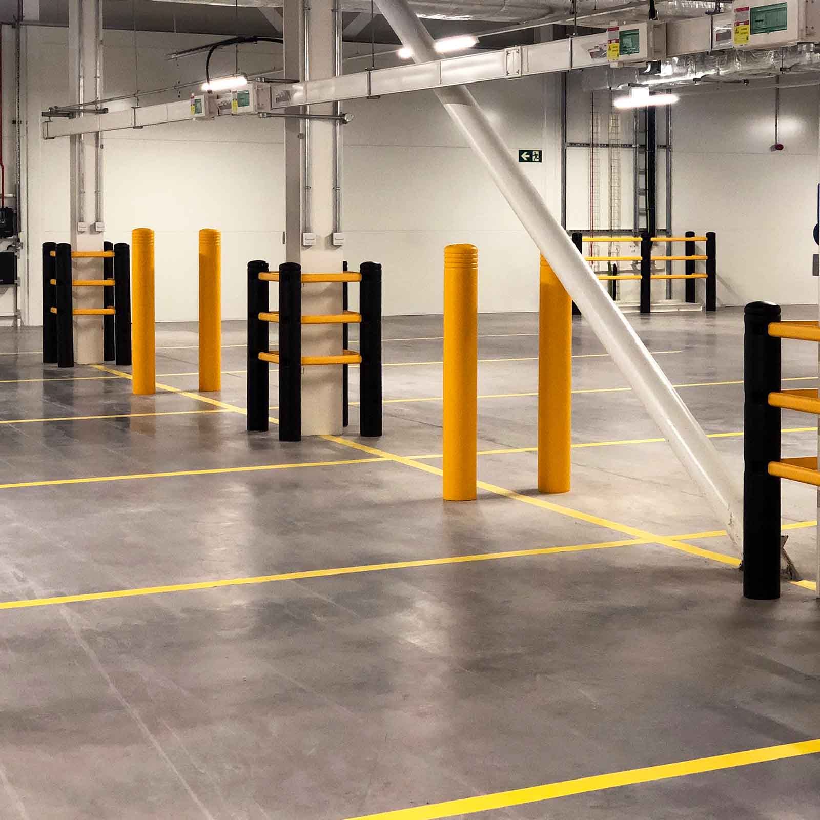 McCue Pedestrian Barrier Safety Protection in Warehouse