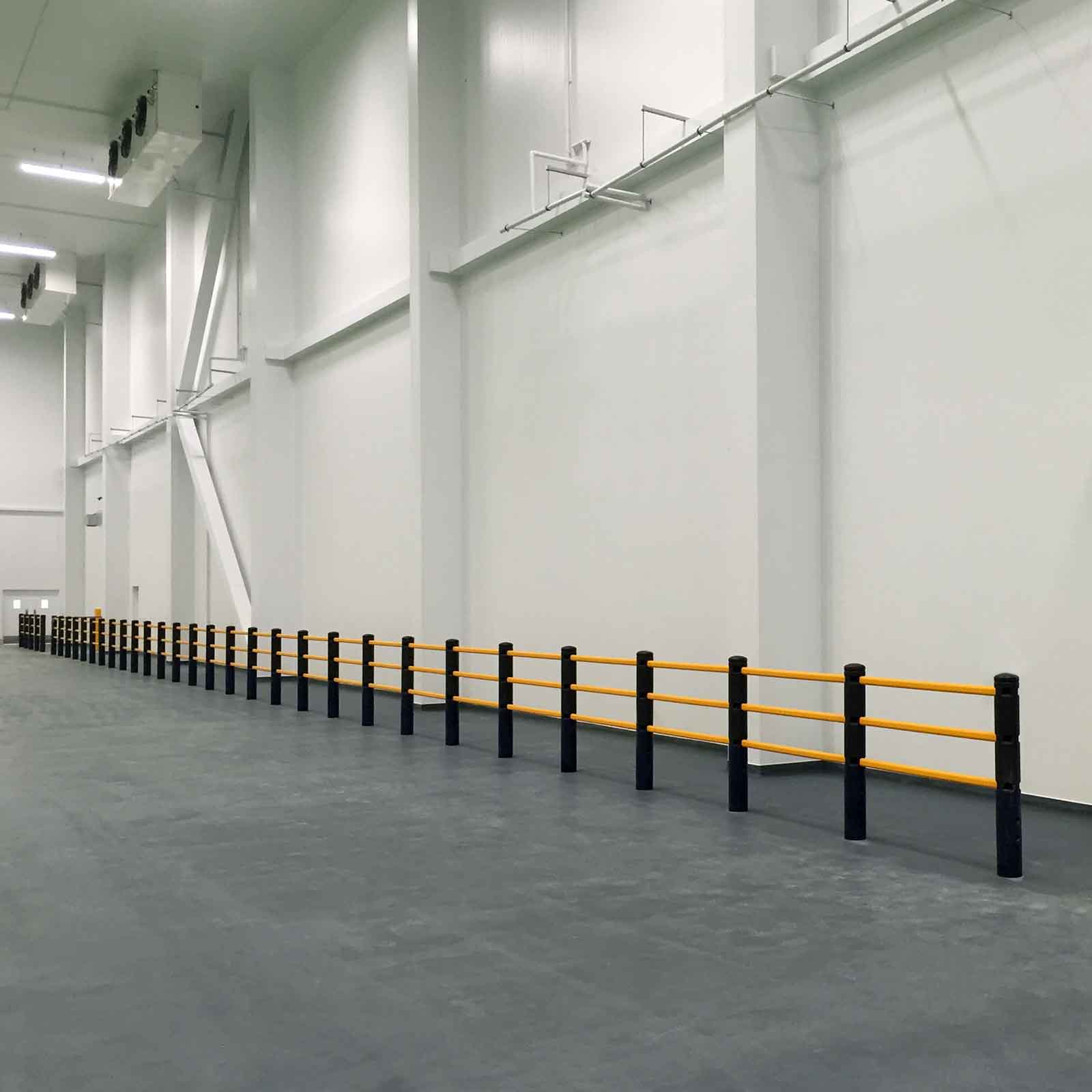 McCue Pedestrian Barrier Safety Protection in Warehouse