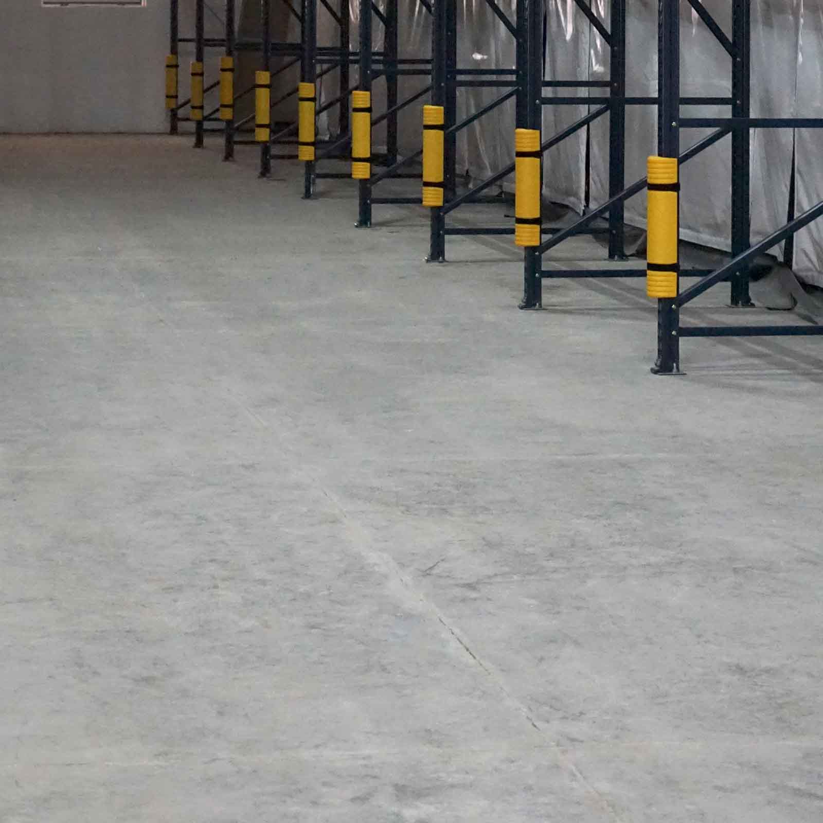 McCue Rack Mounted Guard Safety Protection on Racking