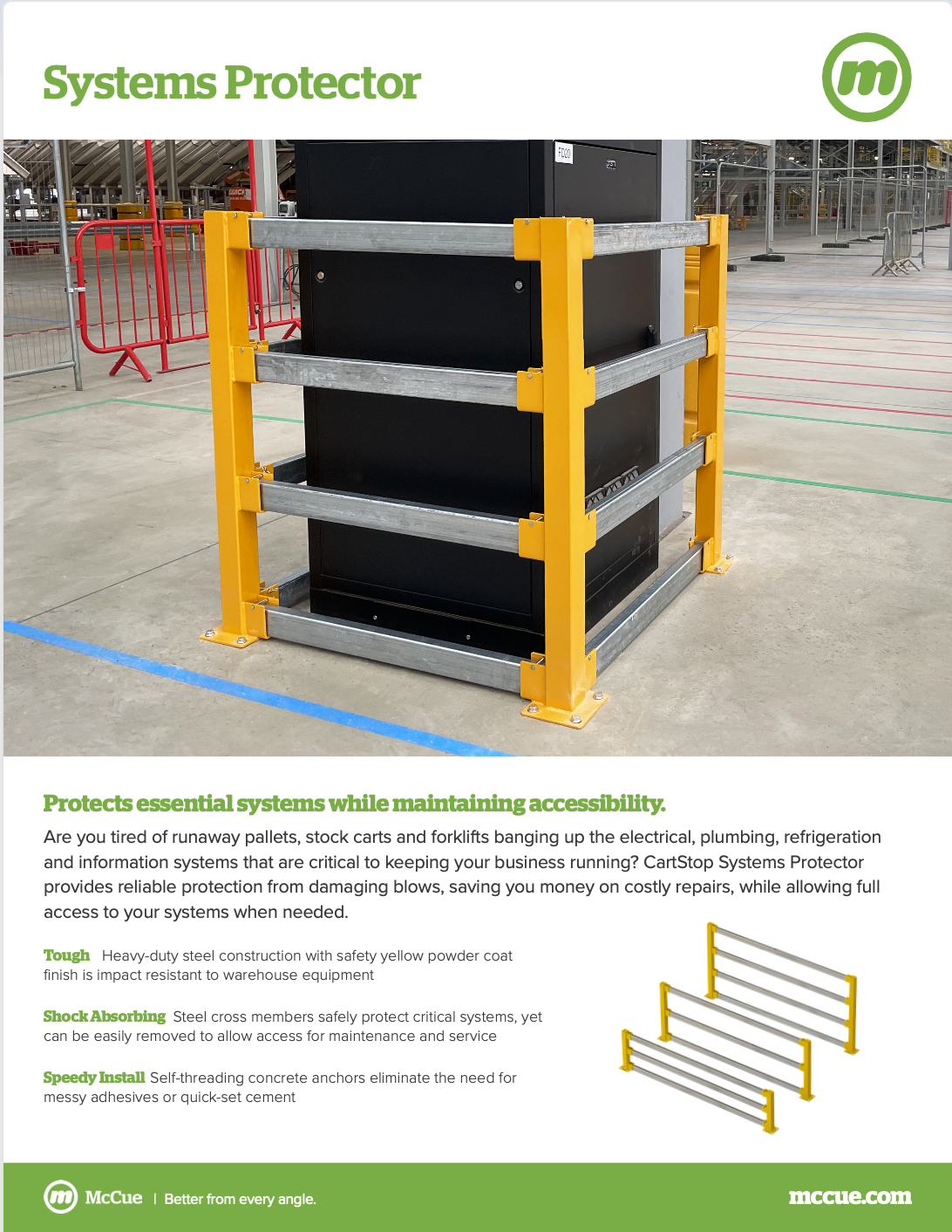 McCue Safety Product Sheet with product Information