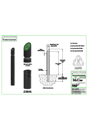 McCue Architectural Bevelled Bollard Customer Drawing
