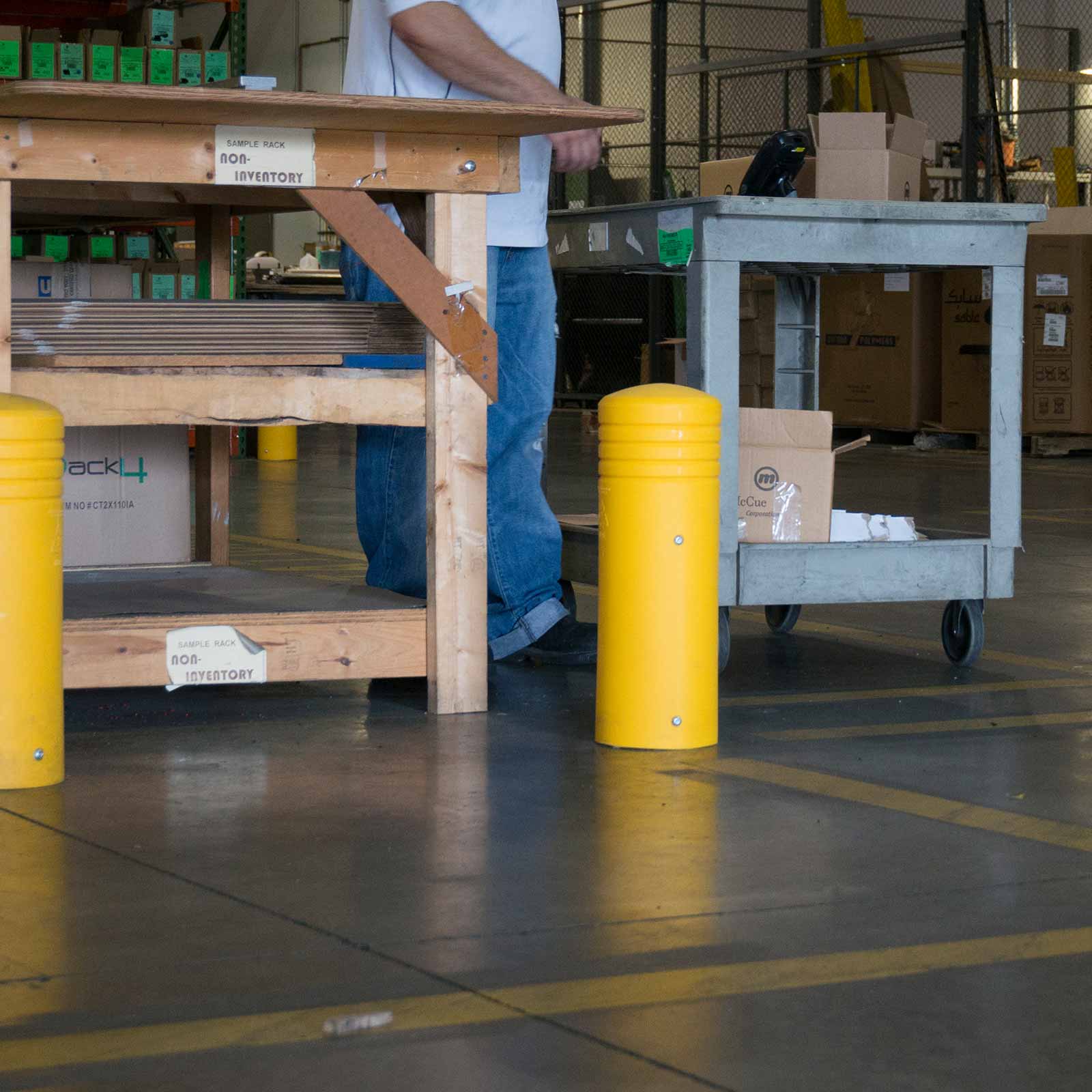 McCue Deflector Bollard Post Warehouse Protection