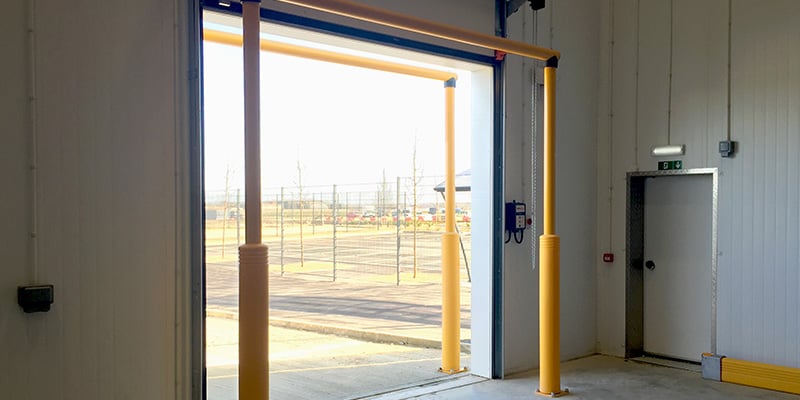 McCue Goal Post Warehouse Door Protection